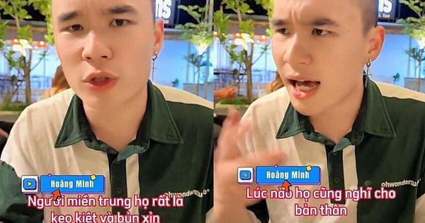 Nam Tiktoker chê người miền Trung keo kiệt, bủn xỉn khiến CĐM không khỏi phẫn nộ. Ảnh chụp màn hình Nam Tiktoker chê người miền Trung keo kiệt, bủn xỉn khiến CĐM không khỏi phẫn nộ. Ảnh chụp màn hình