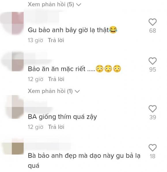 Dân tình chê bai phong cách ăn mặc của Bảo Anh trong sự kiện mới đây. Ảnh chụp màn hình Dân tình chê bai phong cách ăn mặc của Bảo Anh trong sự kiện mới đây. Ảnh chụp màn hình