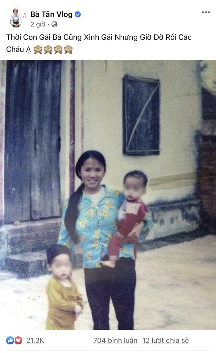 Tái xuất sau thời gian ở ẩn, bà Tân Vlog gây ngỡ ngàng với nhan sắc khi còn trẻ - Ảnh 2 Tái xuất sau thời gian ở ẩn, bà Tân Vlog gây ngỡ ngàng với nhan sắc khi còn trẻ - Ảnh 2