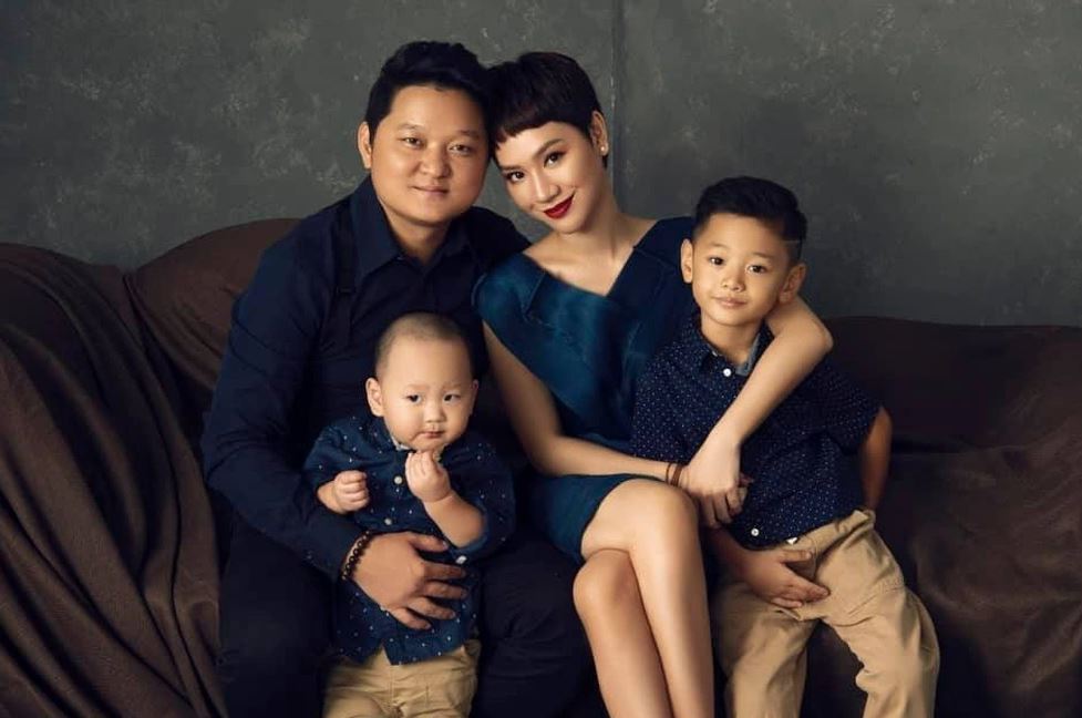 Gia đình nhỏ của Trà My Idol. Ảnh: Internet