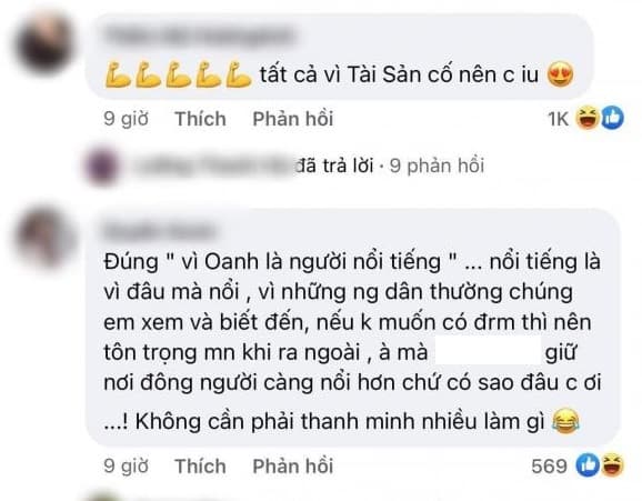 Bài đăng của Phương Oanh nhận về nhiều bình luận trái chiều của CDM. Ảnh: Facebook Bài đăng của Phương Oanh nhận về nhiều bình luận trái chiều của CDM. Ảnh: Facebook