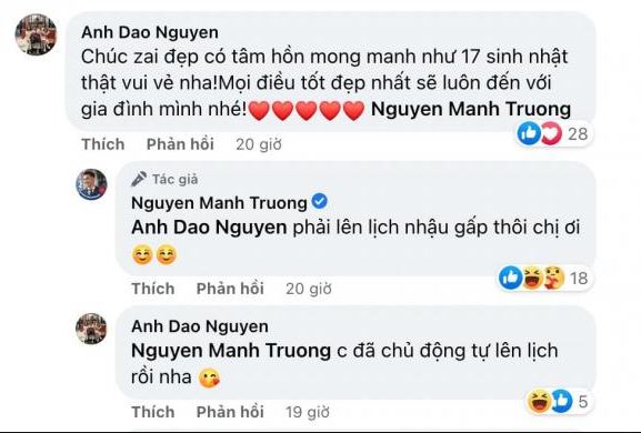 Bà xã Hồng Đăng có dòng bình luận gây chú ý trong bài viết của ông xã. Ảnh: Facebook Bà xã Hồng Đăng có dòng bình luận gây chú ý trong bài viết của ông xã. Ảnh: Facebook