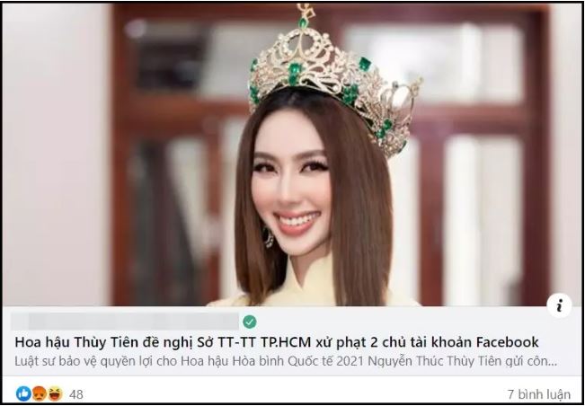 Thùy Trang lên tiếng cực gắt trước động thái của Hoa hậu Thùy Tiên khi nhờ pháp luật vào cuộc giữa tin đồn thất thiệt. Ảnh: Facebook Thùy Trang lên tiếng cực gắt trước động thái của Hoa hậu Thùy Tiên khi nhờ pháp luật vào cuộc giữa tin đồn thất thiệt. Ảnh: Facebook