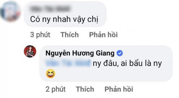 Dân tình thắc mắc và nhận được câu trả lời của Hương Giang. Ảnh: Facebook Dân tình thắc mắc và nhận được câu trả lời của Hương Giang. Ảnh: Facebook
