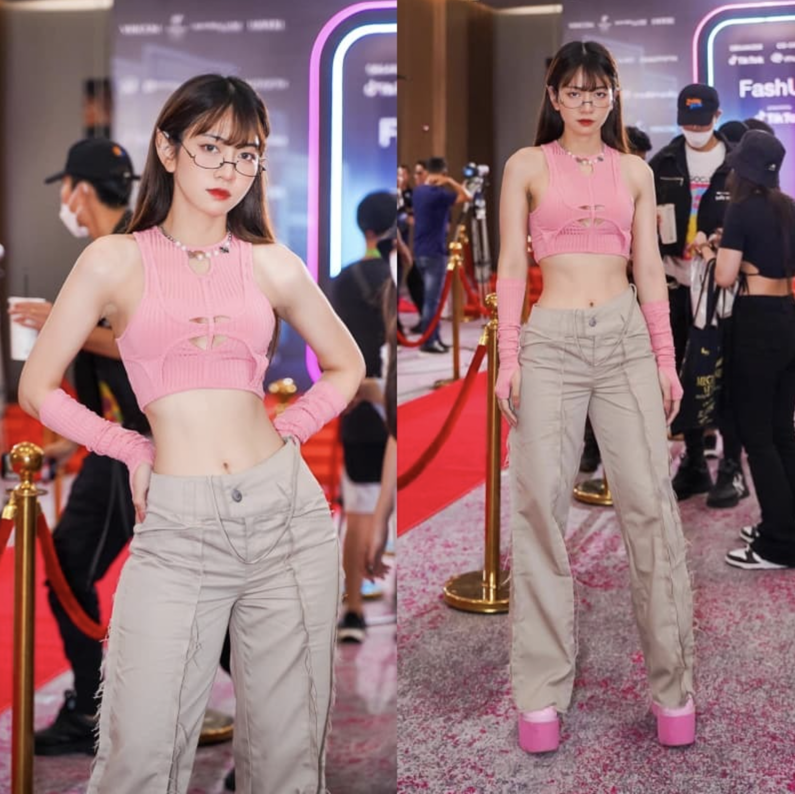 Hình ảnh mới nhất của Lê Bống dưới ống kính của team qua đường. Ảnh: Facebook