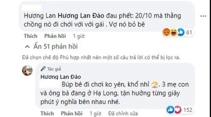 Nữ CEO Đào Lan Hương có dòng chia sẻ gây chú ý khi bị một netizen khịa trên trang cá nhân. Ảnh: Facebook Nữ CEO Đào Lan Hương có dòng chia sẻ gây chú ý khi bị một netizen khịa trên trang cá nhân. Ảnh: Facebook