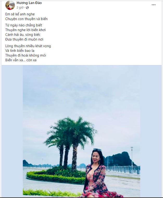 Vợ Shark Bình đăng tải hình ảnh xinh đẹp cùng dòng trạng thái gây chú ý. Ảnh: Facebook Vợ Shark Bình đăng tải hình ảnh xinh đẹp cùng dòng trạng thái gây chú ý. Ảnh: Facebook