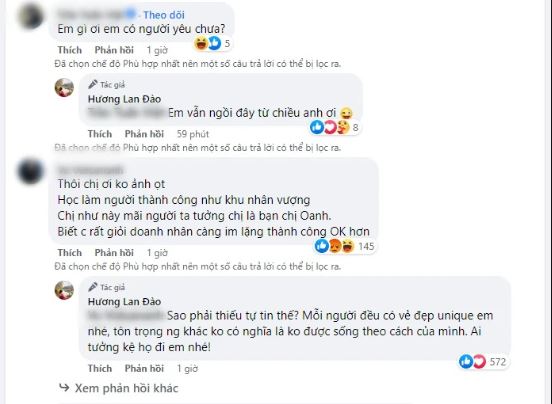 Giữa ồn ào, khi bị so sánh với Phương Oanh, vợ Shark Bình đã có dòng bình luận đầy khéo léo. Ảnh: Facebook Giữa ồn ào, khi bị so sánh với Phương Oanh, vợ Shark Bình đã có dòng bình luận đầy khéo léo. Ảnh: Facebook