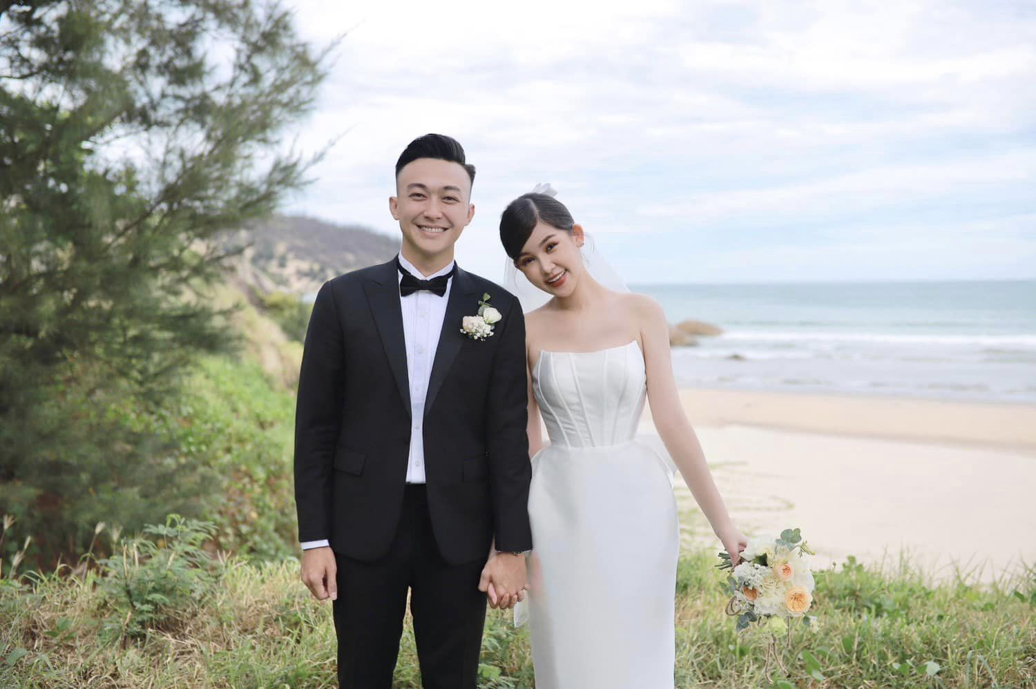 Lê Âu Ngân Anh và ông xã Phan Tô Ny. Ảnh: Internet