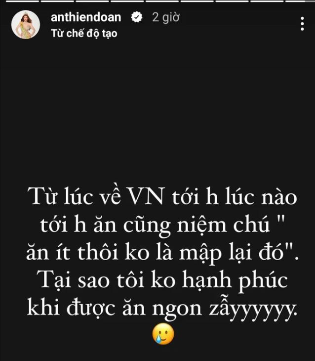 Dòng trạng thái chia sẻ của Thiên Ân nhanh chóng nhận được sự chú ý của dân tình. Ảnh: Facebook Dòng trạng thái chia sẻ của Thiên Ân nhanh chóng nhận được sự chú ý của dân tình. Ảnh: Facebook