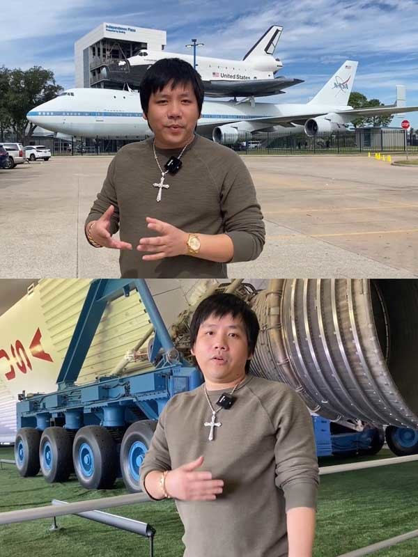 Màn review có một không hai của Khoa Pug tại NASA. Ảnh: Facebook Màn review có một không hai của Khoa Pug tại NASA. Ảnh: Facebook