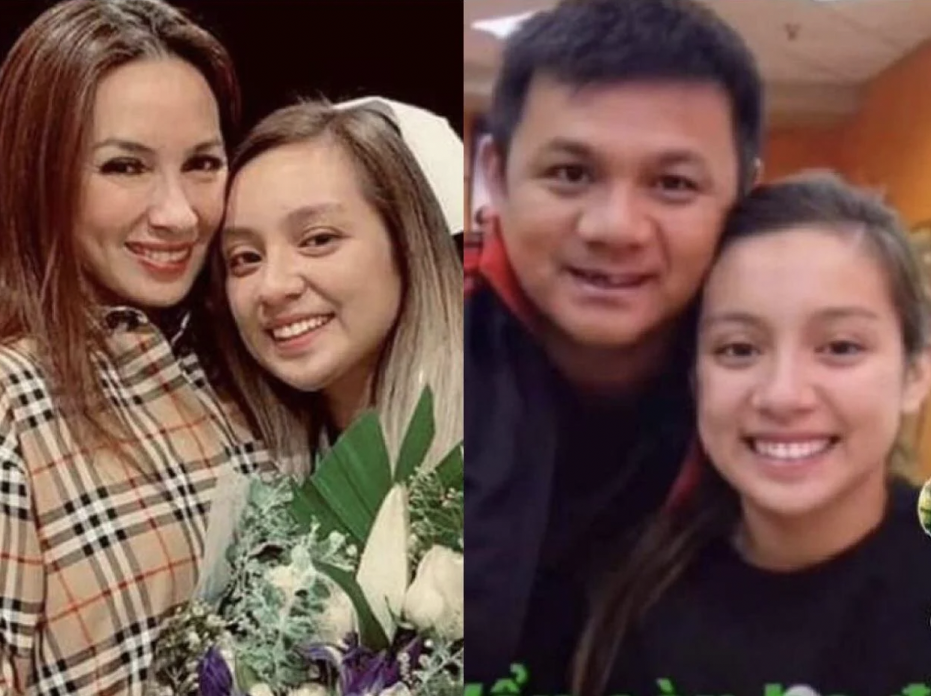 Wendy Phạm chụp ảnh cùng mẹ và bố ruột, cô là con gái ruột duy nhất của cố ca sĩ Phi Nhung. Ảnh: Internet