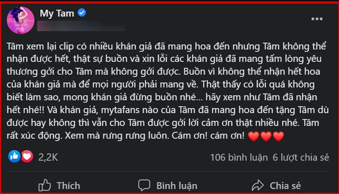 Mỹ Tâm tự nhận lỗi với fan sau đêm diễn chỉ vì điều nhỏ này - Ảnh 1
