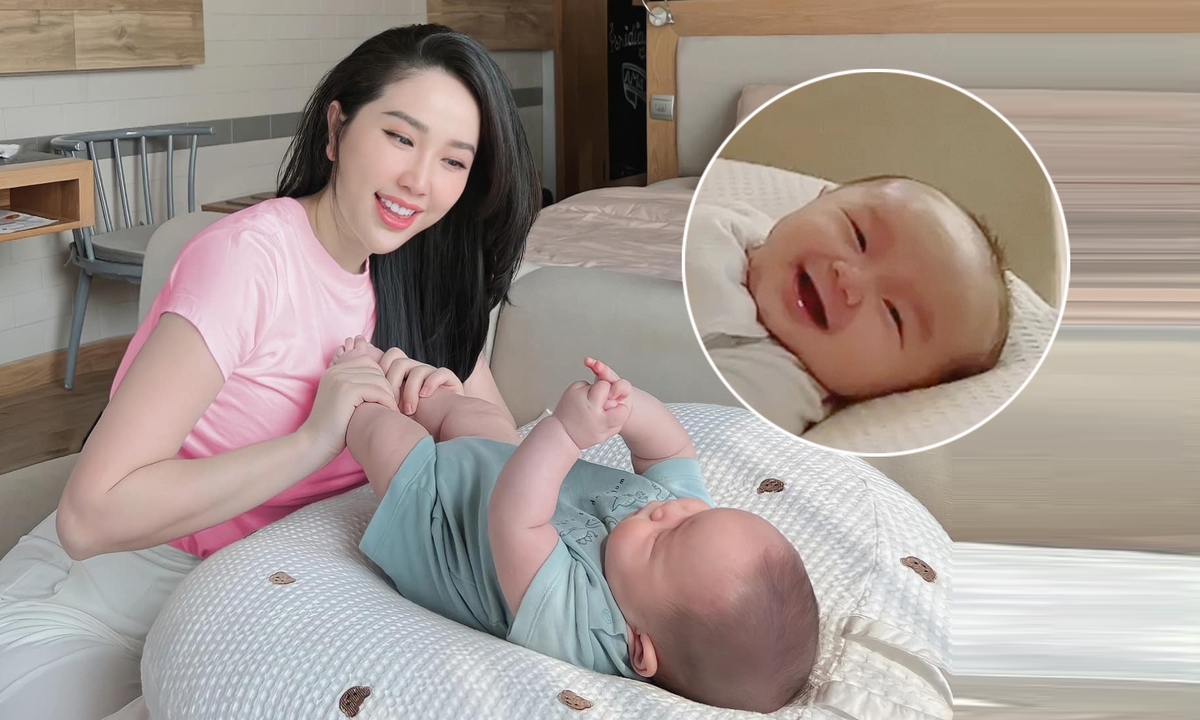 Sau khi có con, Bảo Thy dành phần lớn thời gian cho gia đình nhỏ. Ảnh: Facebook