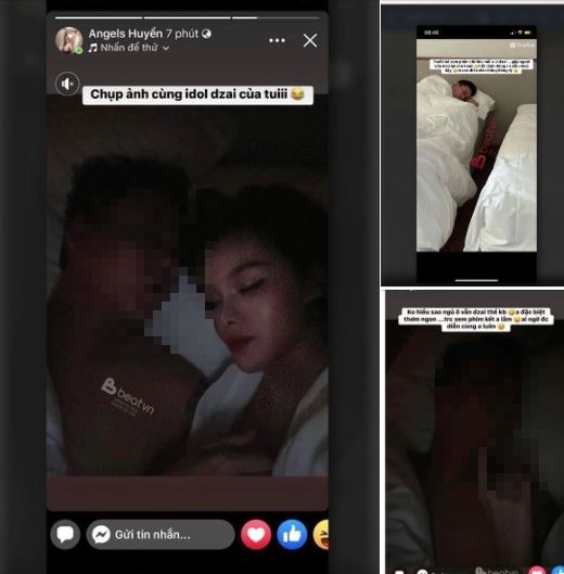 Hotgirl Angels Huyền đăng tải ảnh nóng bên diễn viên nổi tiếng là ai? - Ảnh 1 Hotgirl Angels Huyền đăng tải ảnh nóng bên diễn viên nổi tiếng là ai? - Ảnh 1