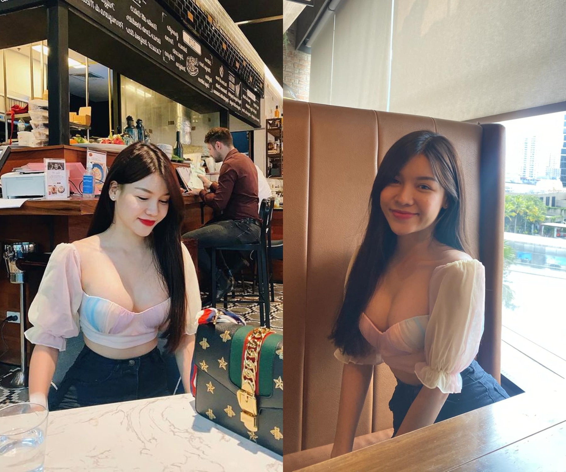 Bạn gái Lâm Tây sở hữu thân hình vô cùng nóng bỏng. Ảnh: Facebook