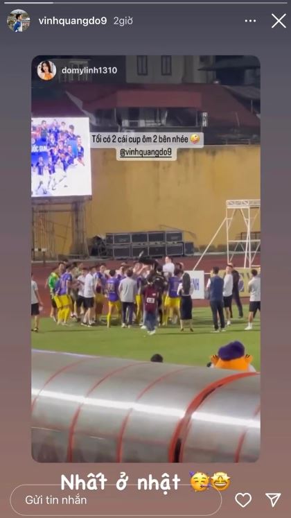 Đỗ Mỹ Linh chúc mừng ông xã theo cách vô cùng đặc biệt. Ảnh: Instagram