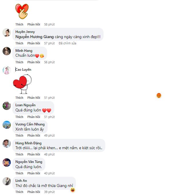 Hương Giang nhận về nhiều lời khen của CDM. Ảnh: Facebook