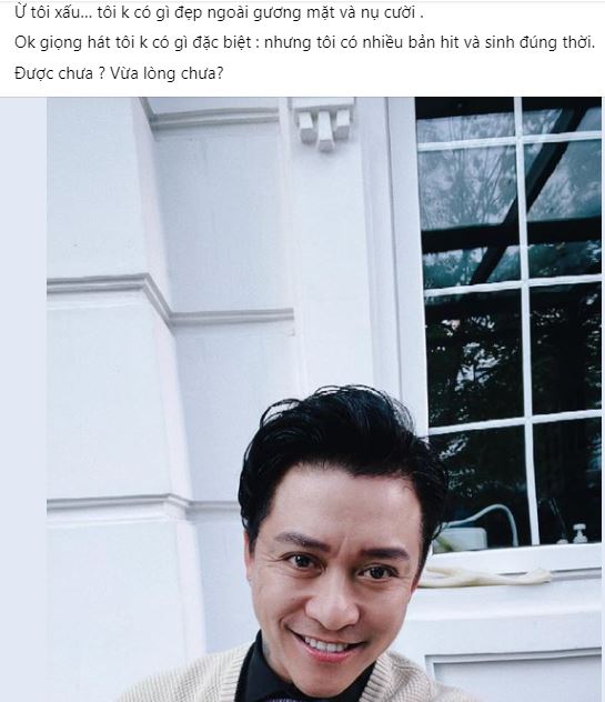 Tuấn Hưng đăng tải dòng trạng thái bức xúc trên trang cá nhân. Ảnh: Facebook Tuấn Hưng đăng tải dòng trạng thái bức xúc trên trang cá nhân. Ảnh: Facebook