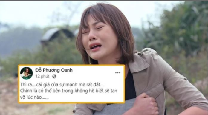 Phương Oanh đăng tải dòng trạng thái bất ổn trên trang cá nhân khiến nhiều người lo lắng. Ảnh: Internet Phương Oanh đăng tải dòng trạng thái bất ổn trên trang cá nhân khiến nhiều người lo lắng. Ảnh: Internet