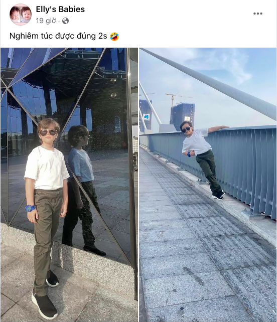 Elly Trần bất lực trước thế lực nhí này khiến dân tình thích thú. Ảnh: Facebook Elly Trần bất lực trước thế lực nhí này khiến dân tình thích thú. Ảnh: Facebook
