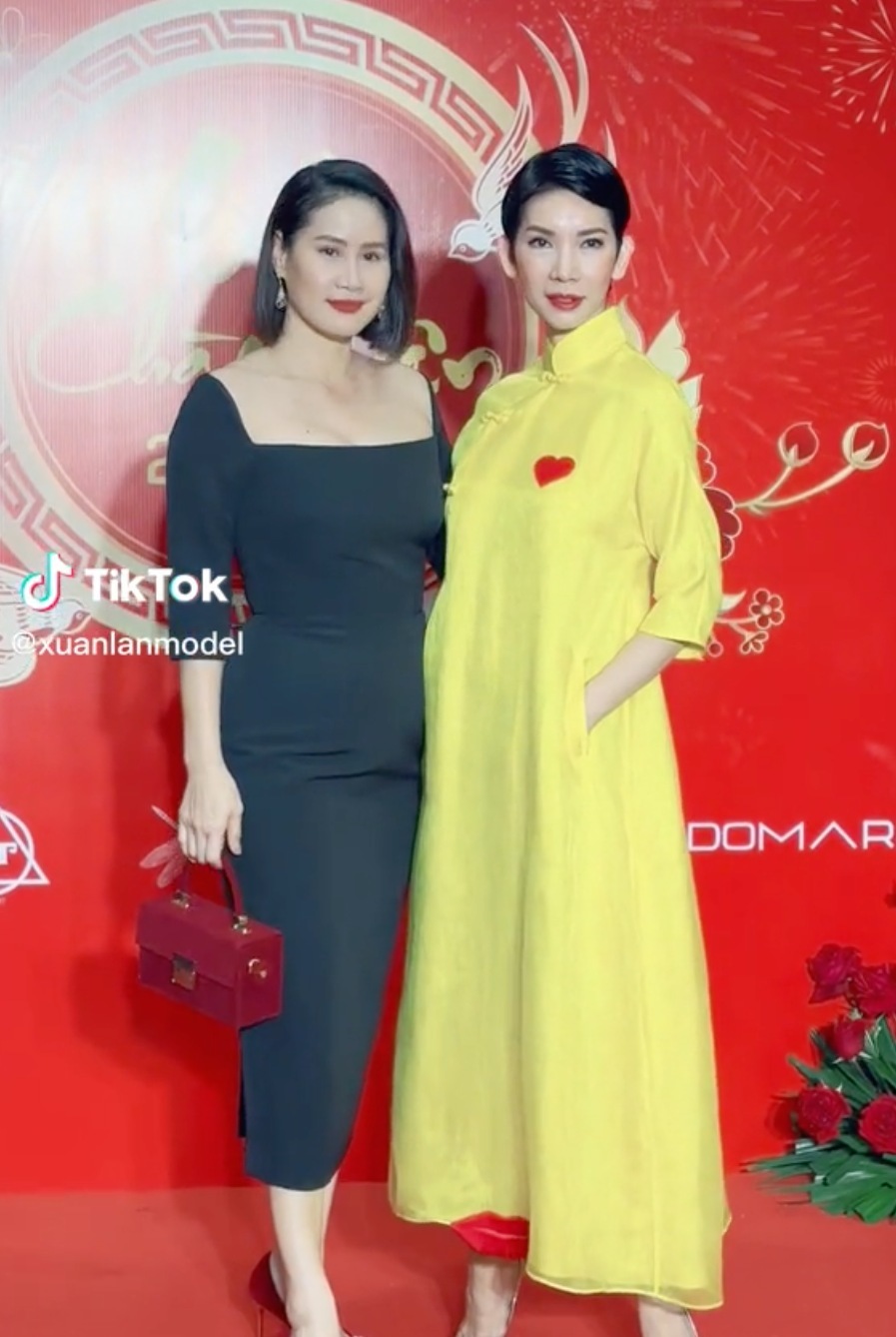 Thân Thúy Hà mới đây đã có màn đọ sắc cực gắt bên siêu mẫu Xuân Lan trên thảm đỏ. Ảnh chụp màn hình