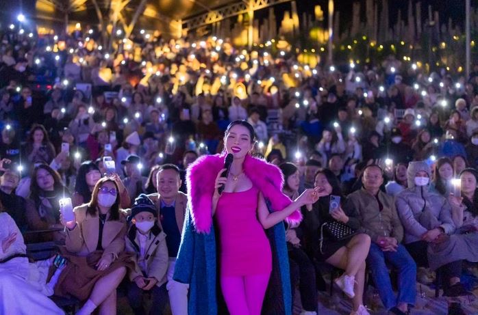 Không chỉ thăng hoa trong tình yêu, Lệ Quyên còn thăng hoa trong lĩnh vực âm nhạc. Ảnh: Internet