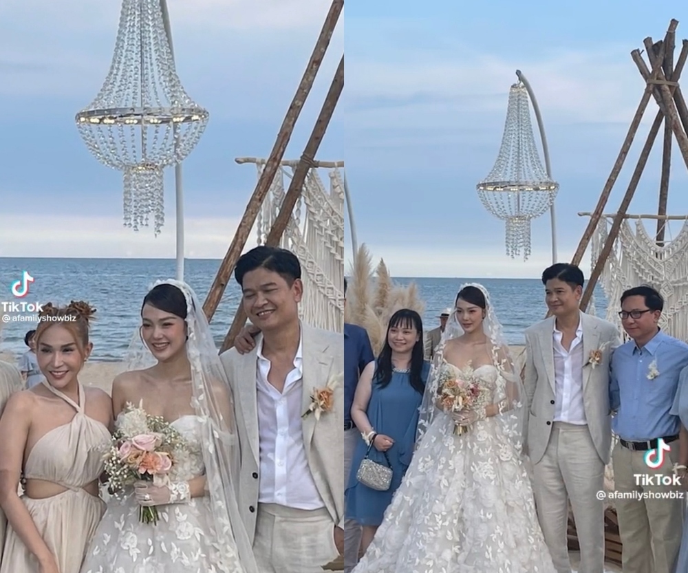 Hôn lễ đáng nhớ của Minh Hằng và ông xã thiếu gia. Ảnh: Internet