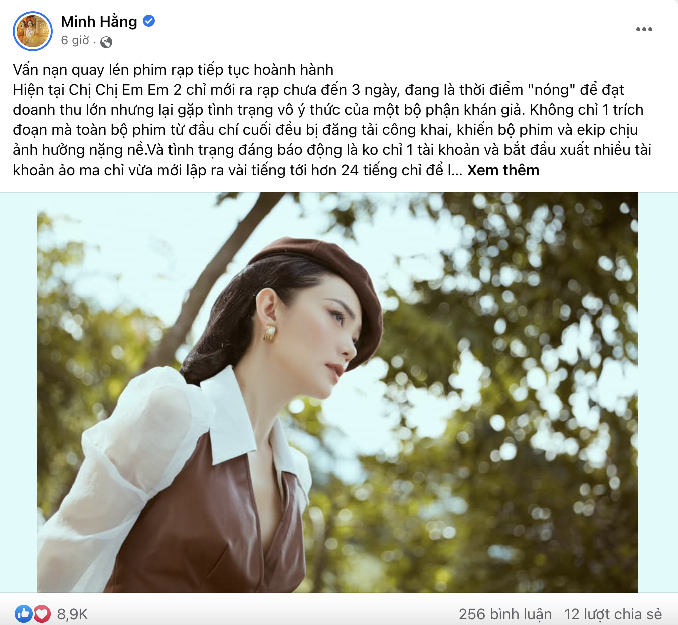 Minh Hằng và Ngọc Trinh vô cùng bức xúc khi phim mới bị leak ra ngoài. Ảnh: Facebook