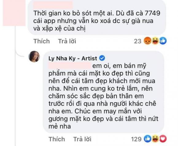 Lý Nhã Kỳ không ít lần vỗ mặt CDM khi bị chê bai về nhan sắc. Ảnh: Facebook Lý Nhã Kỳ không ít lần vỗ mặt CDM khi bị chê bai về nhan sắc. Ảnh: Facebook