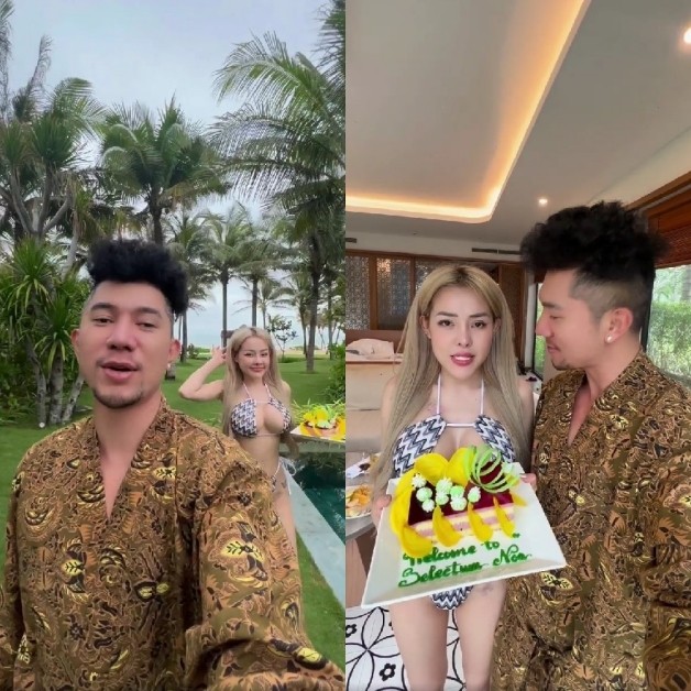 Dù Ngân 98 nhận rổ 'gạch đá' khi diện đồ kiệm vải, Lương Bằng Quang vẫn chốt hạ 'ngon và thơm' khiến CDM đỏ mặt - Ảnh 1 Dù Ngân 98 nhận rổ 'gạch đá' khi diện đồ kiệm vải, Lương Bằng Quang vẫn chốt hạ 'ngon và thơm' khiến CDM đỏ mặt - Ảnh 1