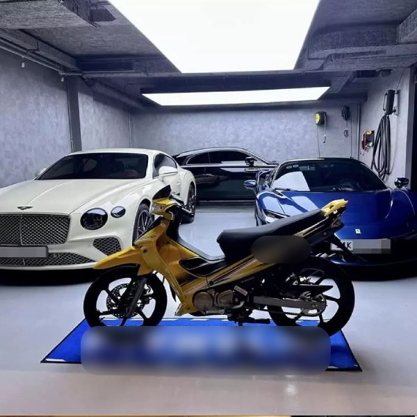 Cường Đôla ái nữ hào hứng bên trước khi chiếc xe mới được tặng. Ảnh: Facebook Cường Đôla ái nữ hào hứng bên trước khi chiếc xe mới được tặng. Ảnh: Facebook