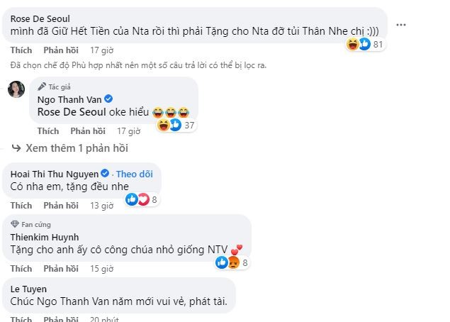 Bài đăng nhận về nhiều tương tác và bình luận của đông đảo các khán giả. Ảnh: Facebook Bài đăng nhận về nhiều tương tác và bình luận của đông đảo các khán giả. Ảnh: Facebook