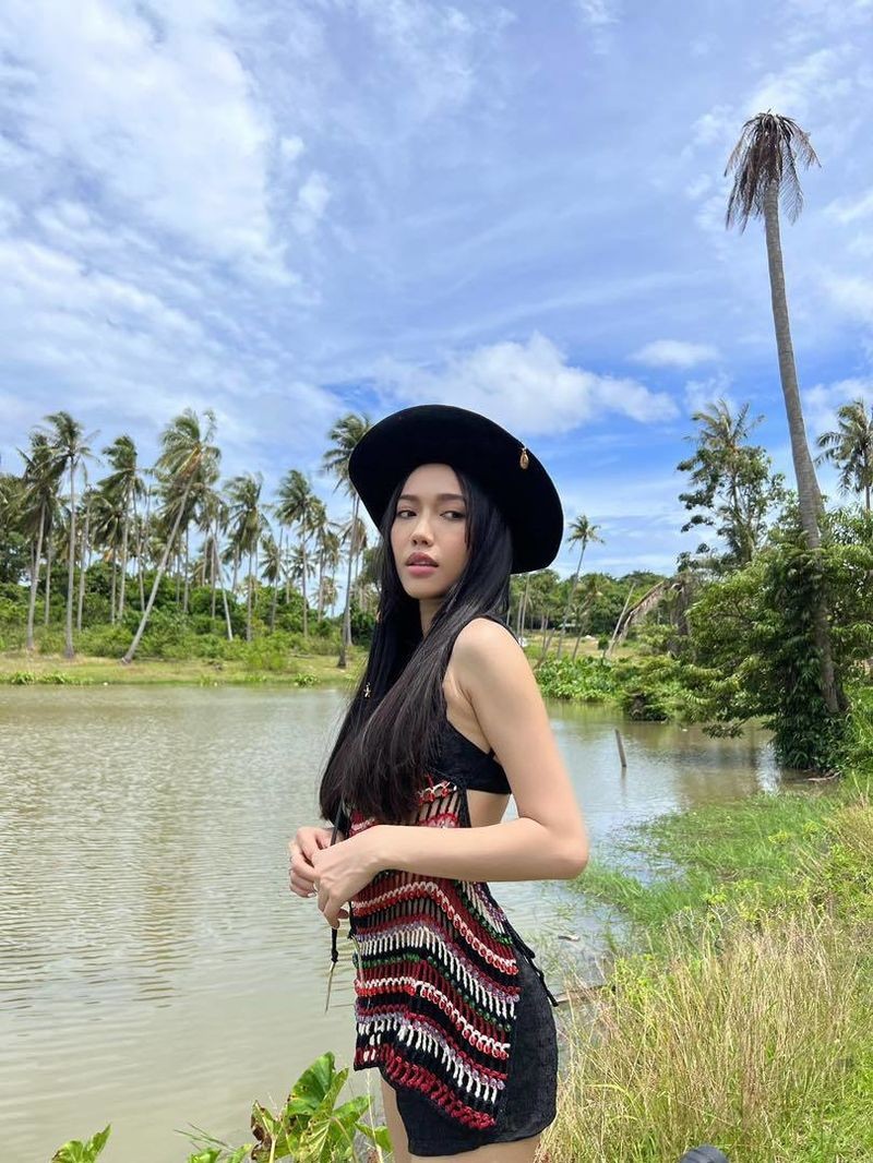 Diệu Nhi xả ảnh du lịch mới đây, khéo léo khoe body nóng bỏng với nội y lấp ló. Ảnh: Facebook Diệu Nhi xả ảnh du lịch mới đây, khéo léo khoe body nóng bỏng với nội y lấp ló. Ảnh: Facebook