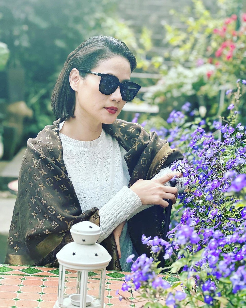 Thân Thúy Hà ngày càng thăng hạng nhan sắc và có cuộc sống vui vẻ. Ảnh: Facebook