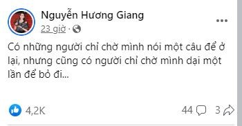 Hương Giang bất ngờ ẩn ý về sự thủy chung sau khi 'đường ai nấy đi' với Đình Tú - Ảnh 1 Hương Giang bất ngờ ẩn ý về sự thủy chung sau khi 'đường ai nấy đi' với Đình Tú - Ảnh 1