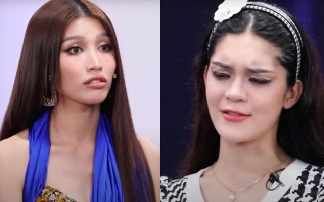 Huỳnh My không ngần ngại cãi tay đôi với Á hậu Quỳnh Châu sau khi bị loại. Ảnh: Internet Huỳnh My không ngần ngại cãi tay đôi với Á hậu Quỳnh Châu sau khi bị loại. Ảnh: Internet