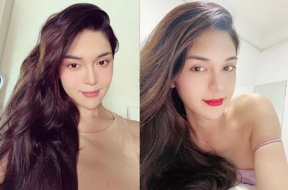 Mặt mộc của Huỳnh My thật sự nhẹ nhàng và xinh đẹp. Ảnh: Internet