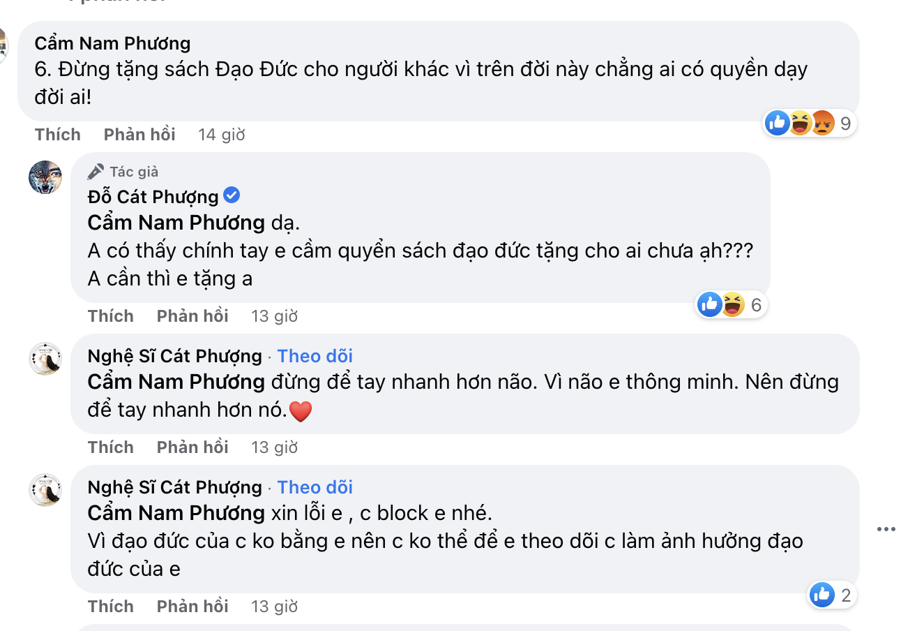 Bị antifan mỉa mai 'dạy đời người khác', Cát Phượng thẳng tay làm điều này 4 Bị antifan mỉa mai 'dạy đời người khác', Cát Phượng thẳng tay làm điều này 4