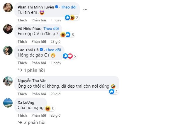 Màn thả thính của Trương Quỳnh Anh và Quốc Trường nhận được sự chú ý. Ảnh: Facebook