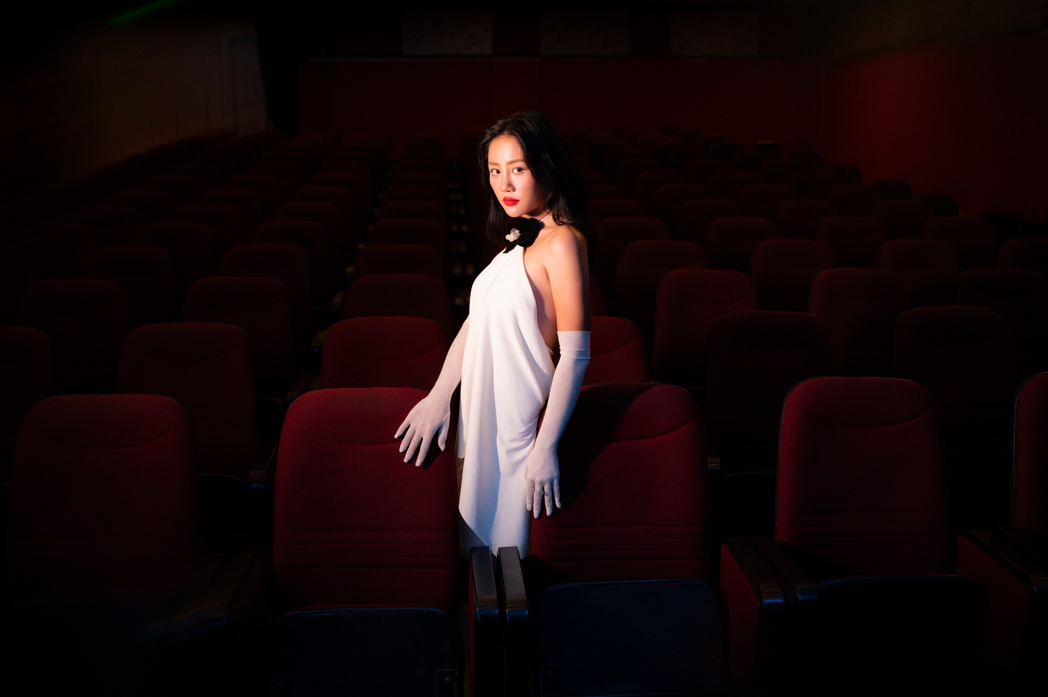 Văn Mai Hương xuất hiện trong sự kiện ra mắt MV mới đây của mình. Ảnh: Internet