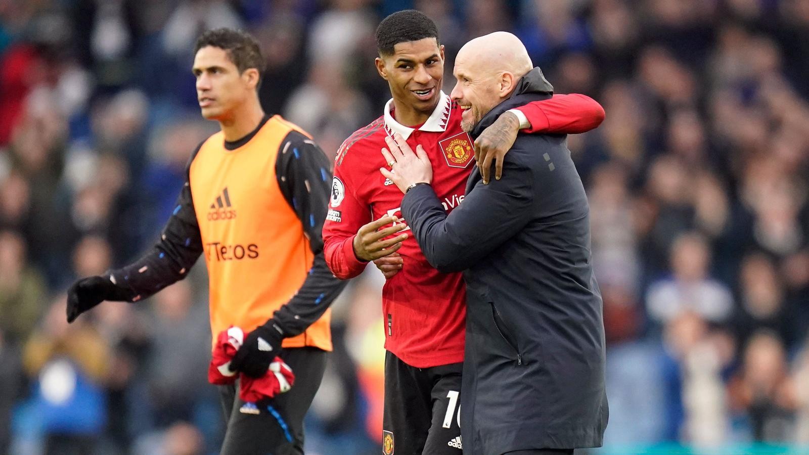 Rashford trong tay Ten Hag đang bay rất cao. Ảnh: Internet