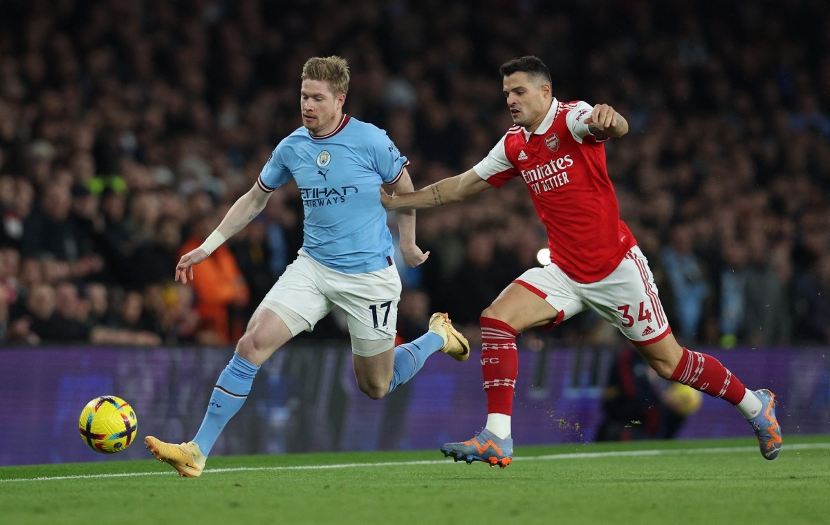 Man City thể hiện sự đẳng cấp hơn Arsenal. Ảnh: Reuters