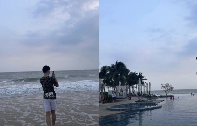 Tiền vệ Nguyễn Hoàng Đức tận hưởng khoảng nghỉ bằng cách đi du lịch cùng bạn gái Nguyễn Gia Hân.