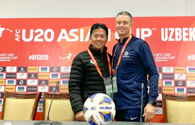 HLV Hoàng Anh Tuấn tự tin bắt bài U20 Australia. Ảnh: VFF