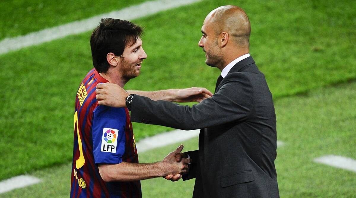 Messi ngưỡng mộ Pep. Ảnh: Internet