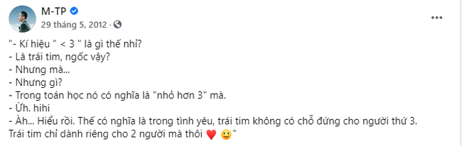 Quay ngược thời gian nghe Sơn Tùng M-TP 'giảng giải đạo lý' về người thứ 3 trong tình yêu - Ảnh 3 Quay ngược thời gian nghe Sơn Tùng M-TP 'giảng giải đạo lý' về người thứ 3 trong tình yêu - Ảnh 3