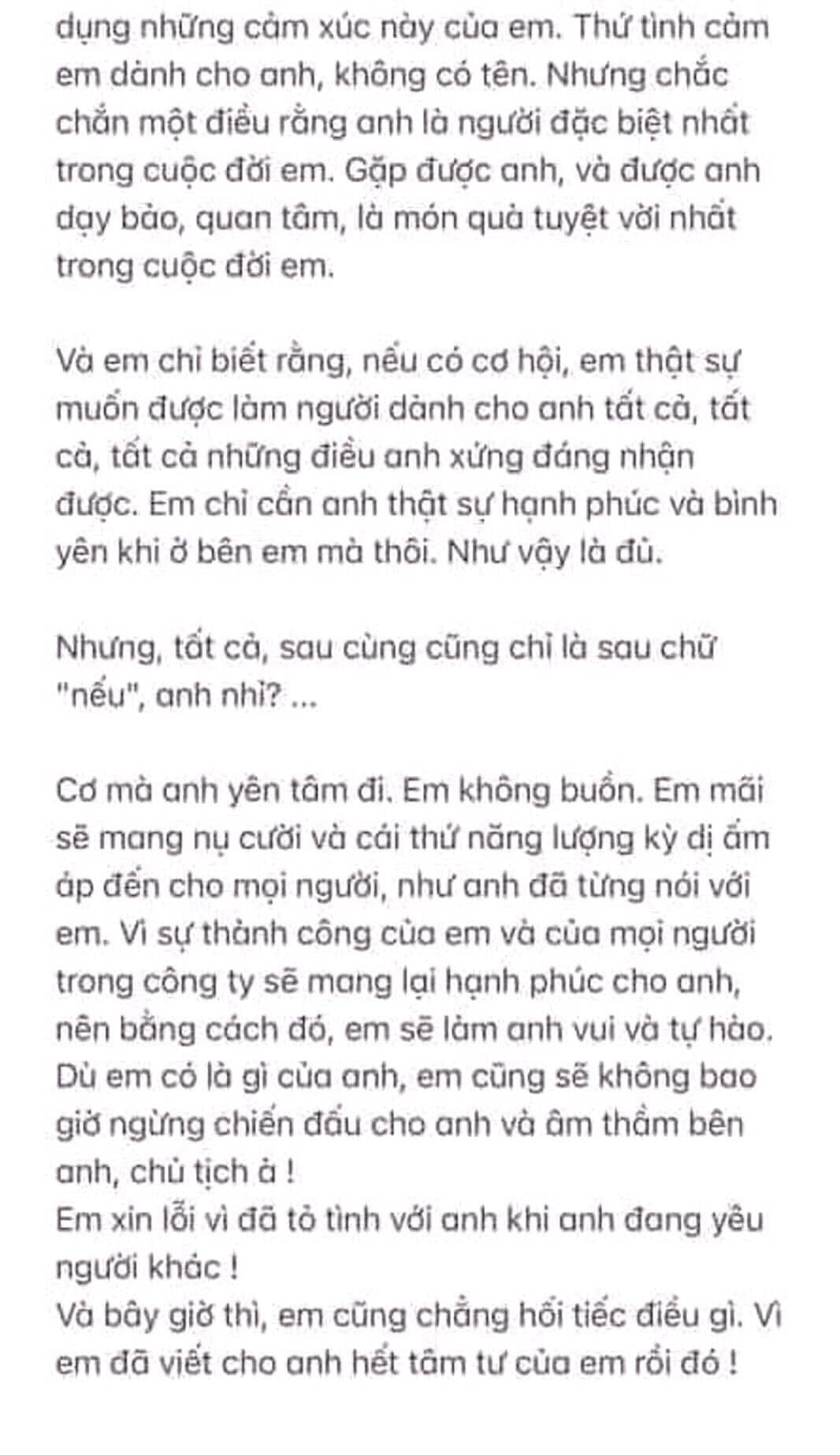 Nghi vấn bức email Hải Tú tỏ tình 'sếp' Tùng khi mới vào công ty: 'Thứ tình cảm em dành cho anh không có tên' - Ảnh 2