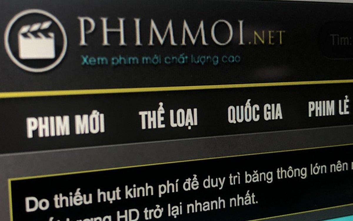 Phimmoi.net, web xem phim lậu nổi tiếng nhất Việt Nam liên tục xuất hiện trở lại với các tên miền khác nhau sau mỗi lần bị 'bay màu'. Ảnh: Internet