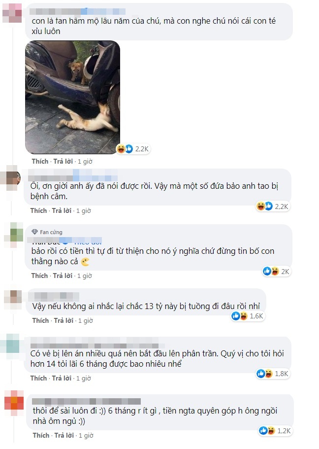 Dân mạng phản ứng khi Hoài Linh lên tiếng về tiền từ thiện. Ảnh chụp màn hình Dân mạng phản ứng khi Hoài Linh lên tiếng về tiền từ thiện. Ảnh chụp màn hình